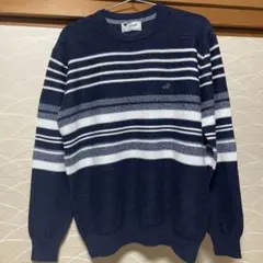 ★新品未使用★ クロコダイル　メンズ　ボーダーセーター