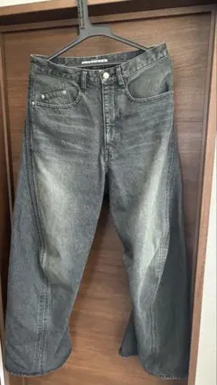 NVRFRGT × WISM 3D TWISTED WIDE LEG JEANS