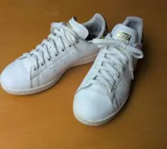 【希少】adidas スタンスミス スニーカー ホワイト　花柄　23.5cm