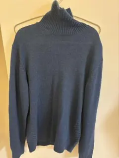NANO UNIVERSE タートルネックセーター Lサイズ ダークブルー