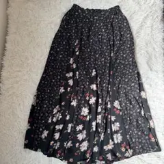 niko and ... 花柄プリーツロングスカート