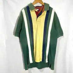 TOMMY HILFIGER ポロシャツ マルチカラー ストライプ XL