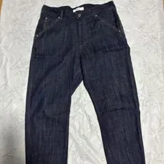 ジョンブル　シンチバック付き デニムパンツ インディゴのサムネイル