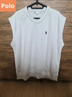 Polo ホワイト Vネック ベストのサムネイル