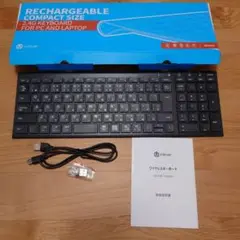 iClever 充電式コンパクトキーボード GKJ22B