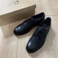Marie Louise ブラック レースアップシューズ