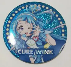 キミとアイドルプリキュア　アニメージュ　ホログラム缶バッジ　キュアウインク