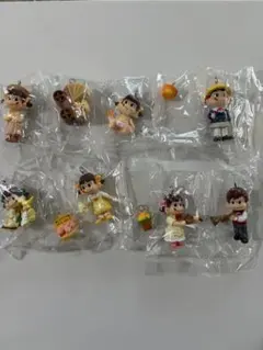 不二家　ペコちゃん　ポコちゃんキーホルダーチャーム　6個