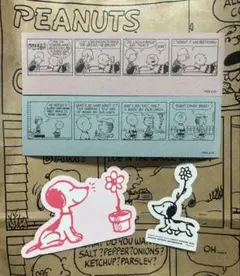 スヌーピーミュージアム　コミック　母の日　ノベルティ　　4点セット