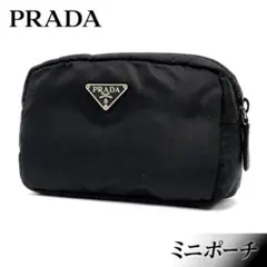 プラダ テスートナイロン ポーチ トライアングル 三角ロゴ ブラック PRADAのサムネイル