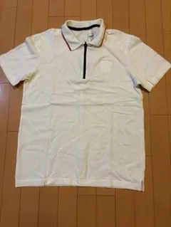 PUMA プーマ　フェラーリ　ホワイトポロシャツ 赤いライン