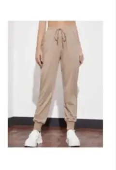 shein スウェットパンツ ベージュ カーキ