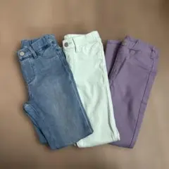 ユニクロ　GU ウルトラストレッチパンツ　120㎝ 3枚セット