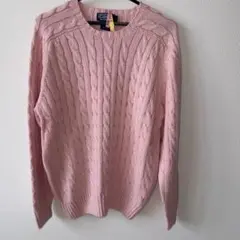 Polo by Ralph Lauren ケーブルニット ピンク L