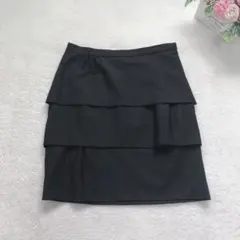 美品 ESSENXA タイトスカート ティアードスカート シンプル ベーシック