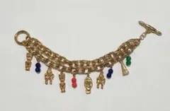 ゴールド 装飾チャーム ブレスレット