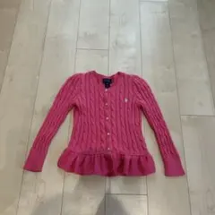 ポロラルフローレン5(115/60)ピンクカーディガン