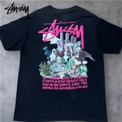 良品】STUSSY ステューシー 半袖Tシャツ ラスタカラー トカゲ Mサイズ 