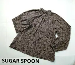 SUGAR SPOONドット柄 バルーンスリーブ ブラウス グリーンパークス