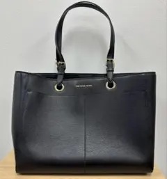 ☆ マイケルコース　ブラックレザー　トートバッグ