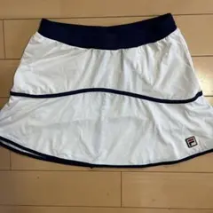 FILA フレアスカート ホワイト　L