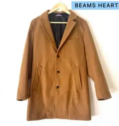 BEAMS HEART メンズ　チェスターコート ブラウン