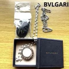 【美品】BVLGARI シルバー キーリング ネックレスチェーン３種類付き