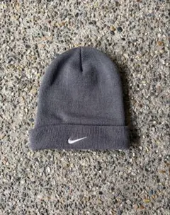 90~00s NIKE ニット帽 ビーニー グレー y2kのサムネイル