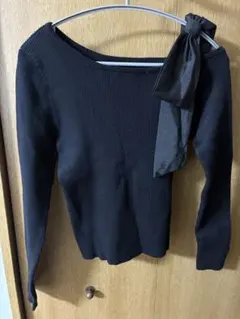 INGNI イング　ワンショル肩リボンニット