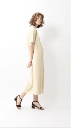 COTTON CREW NECK LONG DRESS/ワンピースのサムネイル