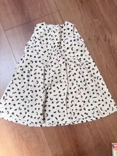 幾何学模様 ノースリーブ ワンピース キッズのサムネイル
