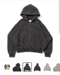 blessU ジップパーカー　グレー　mサイズ