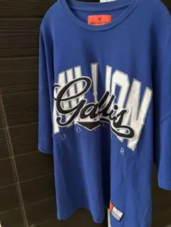GALLIS ADDICTION ビッグロゴ Tシャツ ブルー y2kグランジのサムネイル