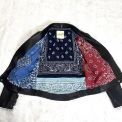 【美品】MorokoBarモロコバー ライダースジャケット ラムレザー 本革