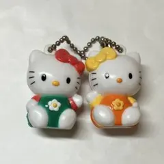 ハローキティ マスコット2個 レトロ