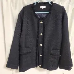 ツイードジャケットl