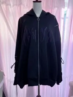 PSYNYXX ツノラインストーンパーカー サブカルファッション 地雷