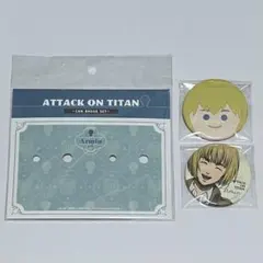 進撃の巨人 描き下ろしイラスト KINOKOSといっしょ アルミン 缶バッジ