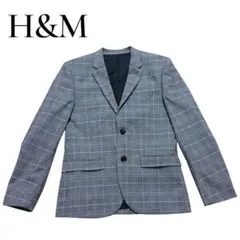 H&M グレー チェック柄 スリムフィットジャケットのサムネイル