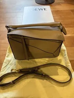 LOEWE パズルバッグ スモール / サンドベージュ系