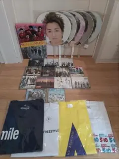 嵐　公式グッズ　Tシャツ ジャンボうちわ　CD まとめ売り