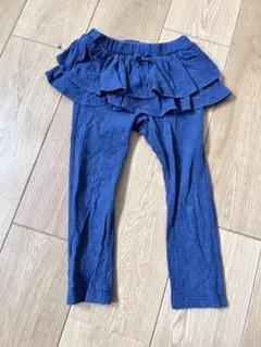 UNIQLO フリルスカート付きネイビー レギンス 100cm