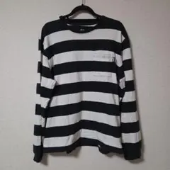 【完売品】STUSSY ステューシー ボーダー ロンT ポケット 20SS L