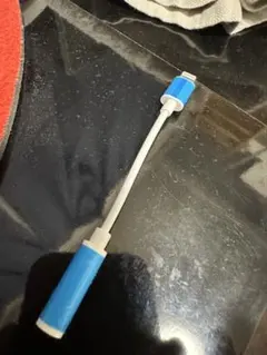 Lightning to 3.5mm変換アダプター 青 約15cm