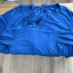 Mizuno 水色 アンダーシャツ 3枚セット長2半1