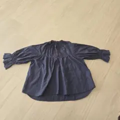 ダークネイビー 五分袖シャツ