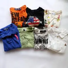 子供服 Tシャツ ポロシャツ 90 まとめ売り 7枚セット　半袖　夏服のサムネイル