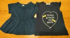 SLAP SLIP & true to nature Tシャツ 2枚セット 80