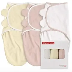 [100% コットン] 0-3month新生児用オーガニックベビースワドル