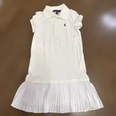 Polo Ralph Lauren ホワイト ポロドレス 6歳120 キッズ